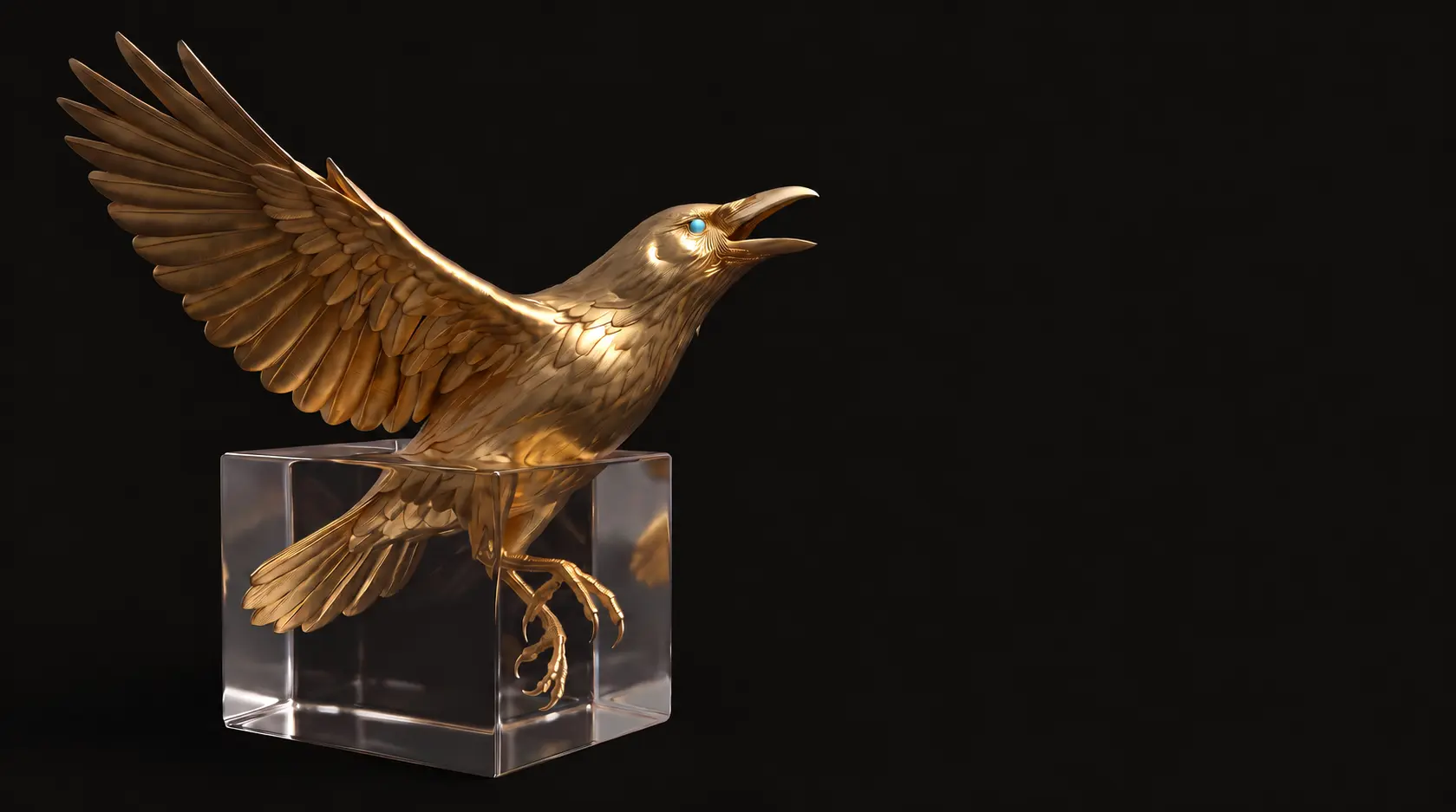 Adept golden bird